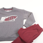 Σετ φόρμας TRAX σε ανθρακί-μπορντώ χρώμα.