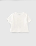Μπλούζα IKKS σε λευκό χρώμα με τύπωμα εσπαντρίγες.