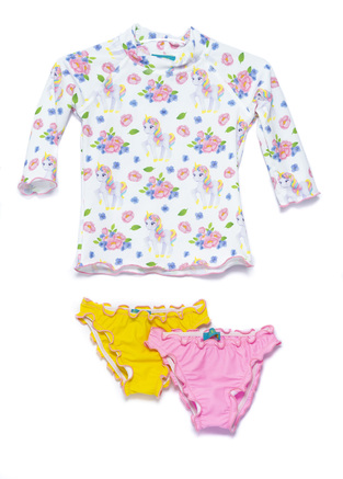 TORTUE sunblock blouse with 2 briefs.