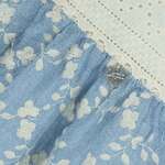 Φόρεμα LAPIN HOUSE σε χρώμα εκρού με σιέλ σκούρο.