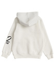 SPRINT sweatshirt in off-white color with hood.