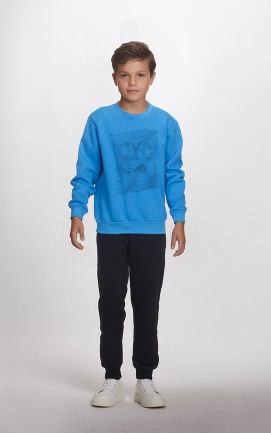 Σετ φόρμας JOYCE σε γαλάζιο-μαύρο χρώμα.