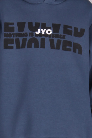 Μπλούζα φούτερ JOYCE σε μπλε χρώμα.