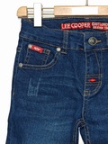 LEE COOPER bermuda shorts in blue stonewashed stretch denim.