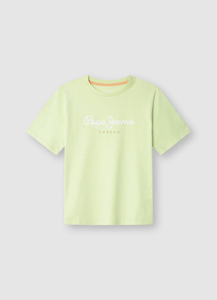 Μπλούζα Pepe Jeans σε λαχανί χρώμα.