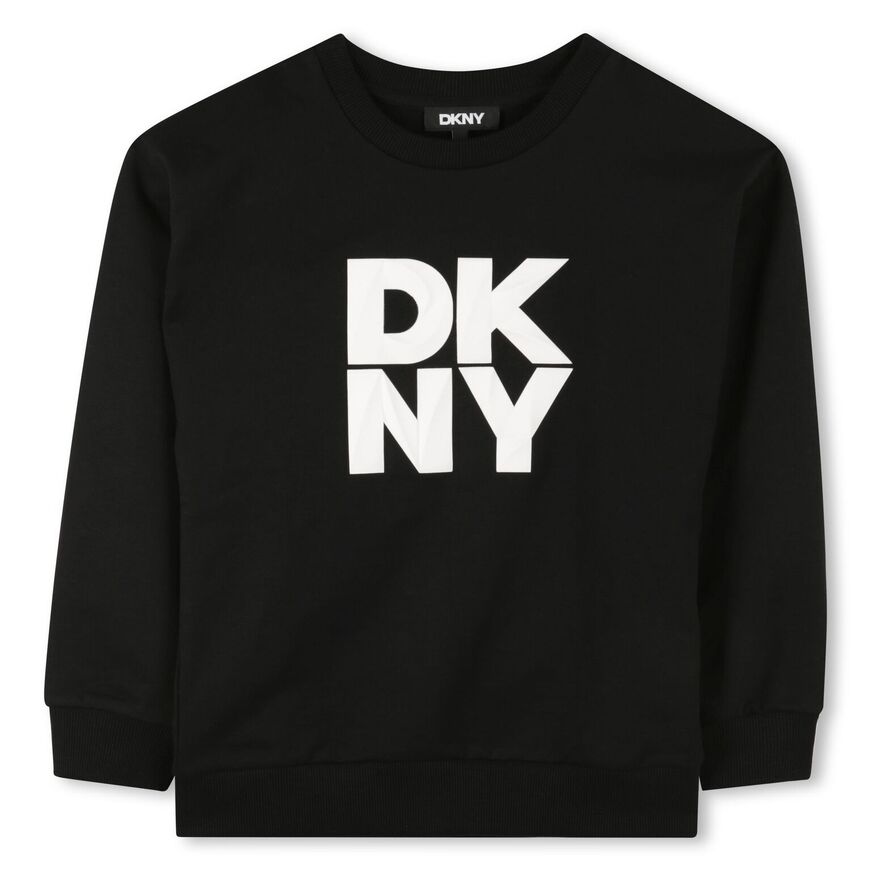 Μπλούζα φούτερ D.K.N.Y. σε μαύρο χρώμα.