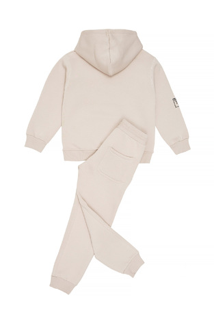 SPRINT tracksuit set in beige with hood.