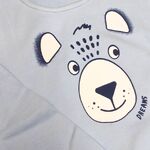 Πιτζάμα DREAMS σε χρώμα σιέλ με καρό σχέδιο.