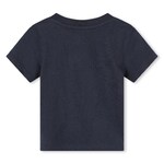 TIMBERLAND blouse in dark blue color with embossed print.