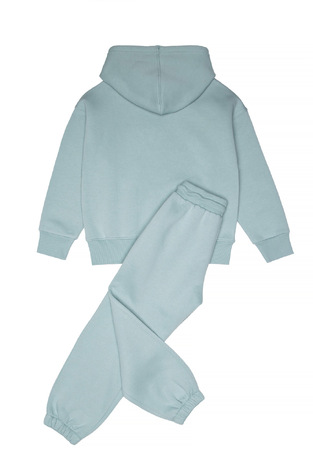 SPRINT bodysuit set in mint color with built-in hood. 