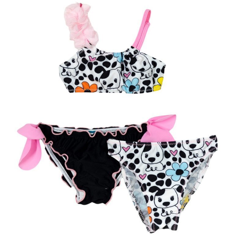 TORTUE bikini swimsuit with doggies and two briefs.