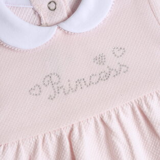 CHICCO bodysuit in pink color made of pique fabric.