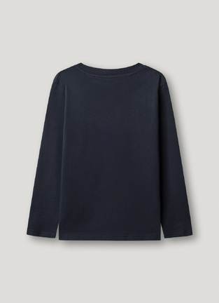 Βαμβακερή μπλούζα PEPE JEANS σε μπλε σκούρο χρώμα.