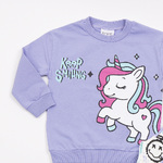 Σετ κολάν TRAX σε λιλά-λευκό χρώμα με all over τύπωμα.