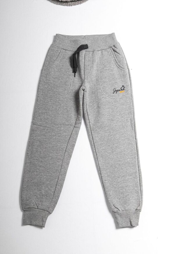 JOYCE sweatpants in gray with a drawstring at the waist.