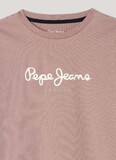 Μπλούζα βαμβακερή Pepe Jeans σε ροζ σκούρο χρώμα.
