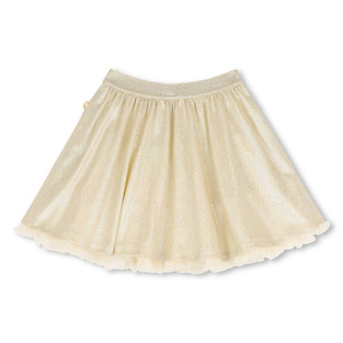 BILLIEBLUSH skirt in gold color with a shiny look and tulle.