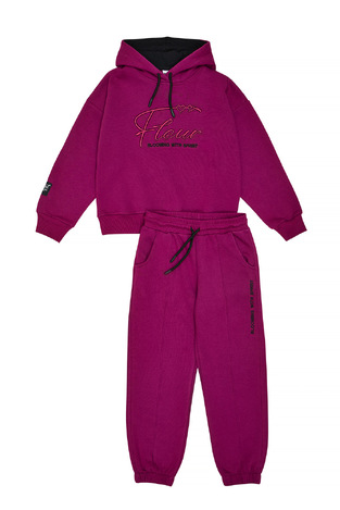 SPRINT tracksuit set in magenta.