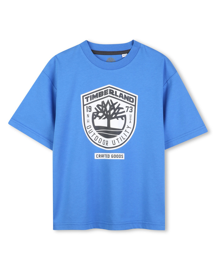 Μπλούζα ΤIMBERLAND σε χρώμα μπλε ρουά με τύπωμα στο μπροστινό μέρος.