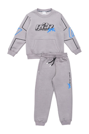 SPRINT tracksuit set in light gray.