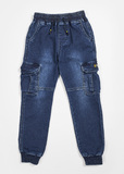 HASHTAG blue cargo jeans.