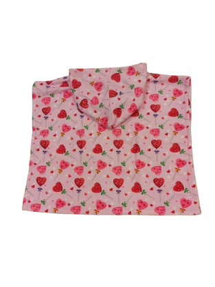 CROOLita beach poncho in pink.