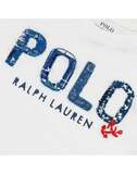 POLO RALPH LAUREN blouse in white color with appliqué embroidery.
