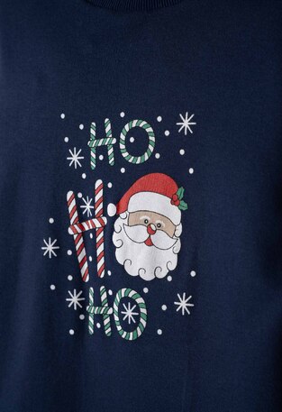 HOMMIES pajamas with matching sleep mask in dark blue.