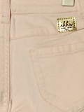 Παντελόνι IKKS σε ροζ χρώμα από μαλακό ελαστικό velour ύφασμα με 4 τσέπες και λάστιχο στη μέση για ρυθμιζόμενη εφαρμογή.
