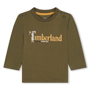 Μπλούζα TIMBERLAND σε λαδί χρώμα με ανάγλυφο λογότυπο.
