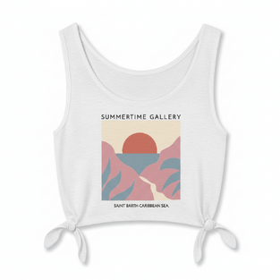 LOSAN sleeveless blouse in ecru color.