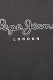 PEPE JEANS blouse in charcoal gray color with appliqué embroidery.