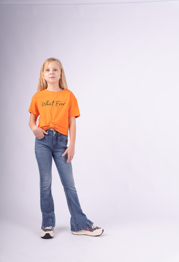 EBITA T-shirt in orange color with "WHAT EVER" logo.