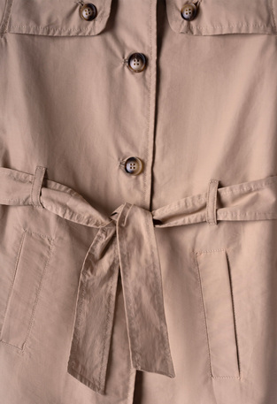 EBITA trench coat in beige color.