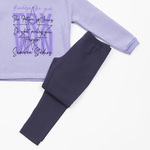 Σετ κολάν TRAX με κουκούλα, σε λιλά χρώμα.