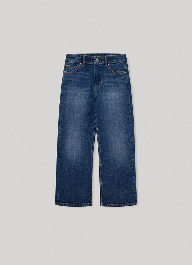 PEPE JEANS jeans in blue color with a wide line.