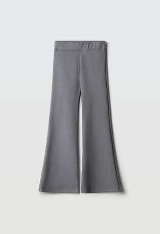 EVITA ribbed leggings in gray.