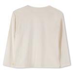 Μπλούζα BILLIEBLUSH σε εκρού χρώμα με ανάγλυφο τύπωμα και παγιέτες.