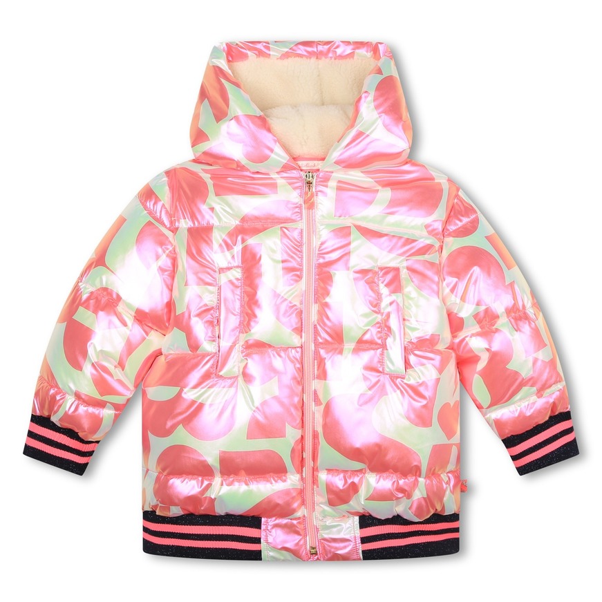BILLIEBLUSH jacket in pink color with a shiny look.