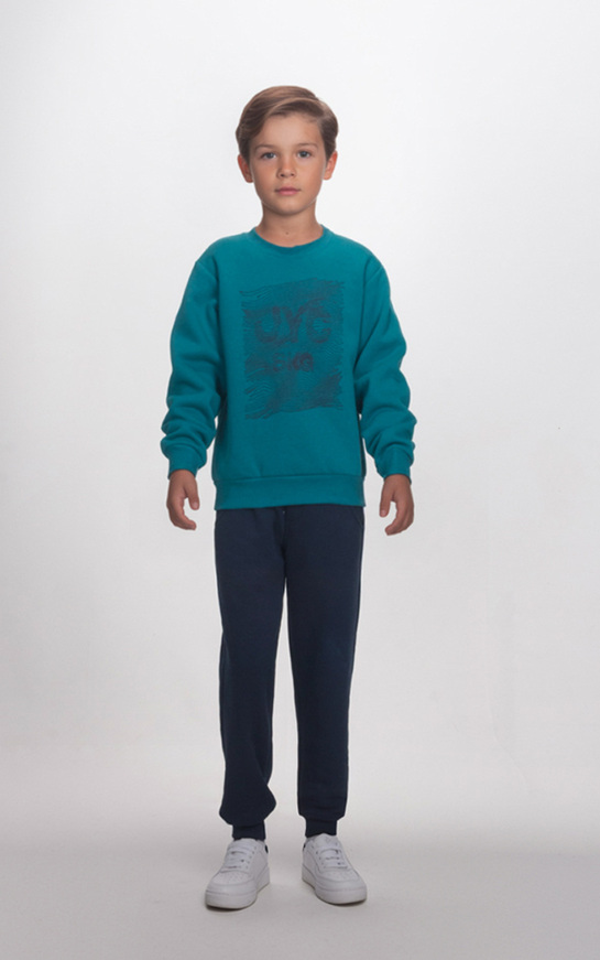 Σετ φόρμας JOYCE σε πετρόλ-μπλε σκούρο χρώμα.