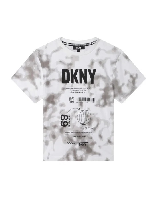 Blouse D.K.N.Y. in white color with a special design.