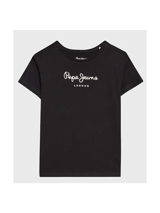 PEPE JEANS blouse in black color with print.