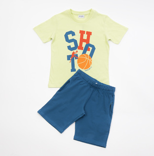 Set of TRAX shorts, green top and shorts with inner drawstring.