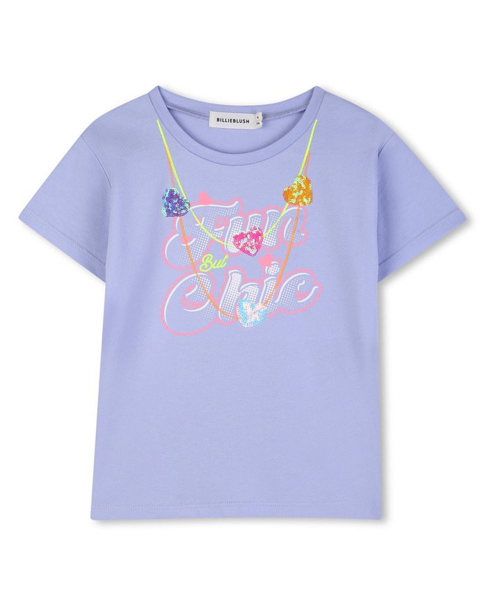 T-shirt BILLIEBLUSH σε λιλά χρώμα με τύπωμα στο μπροστινό μέρος.