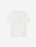 Βαμβακερό T-Shirt  LOSAN σε εκρού χρώμα.