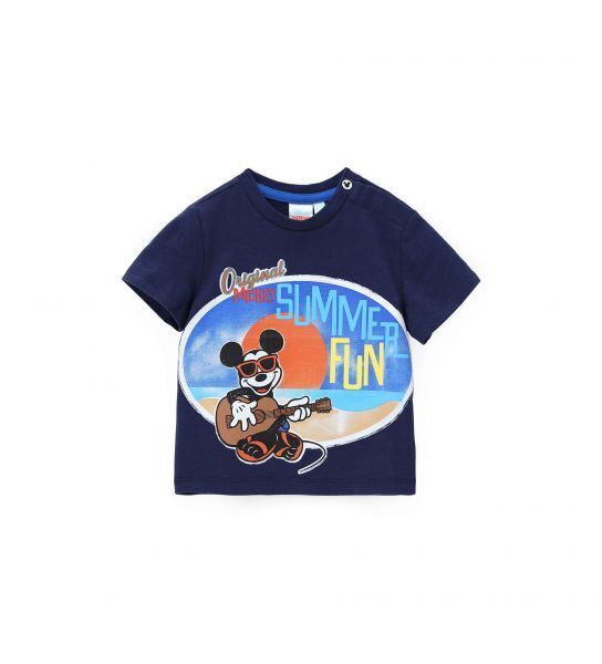 ORIGINAL MARINES blue shirt with Mickey Mouse print.
