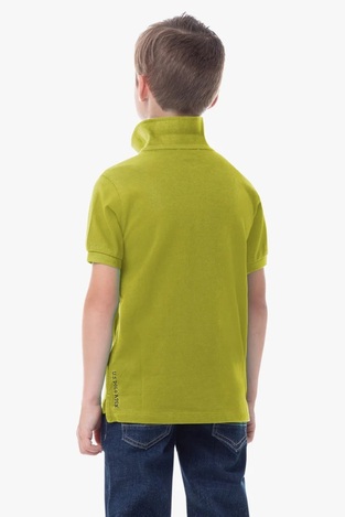 U.S. pique polo shirt POLO in vegetable color.