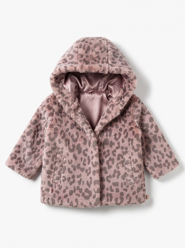 Γουνάκι LOSΑΝ σε καφέ χρώμα με animal print.