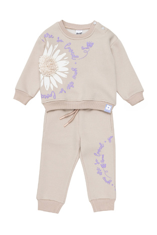 SPRINT tracksuit set in beige.