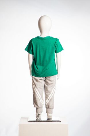 Εποχιακό σετ φόρμας JOYCE, μπλούζα σε πράσινο χρώμα και παντελόνι φόρμας με τύπωμα.